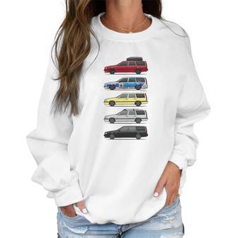 Stack Of Volvo 850R T5 Wagons Womens T-Shirts Women Sweatshirt | Favorety