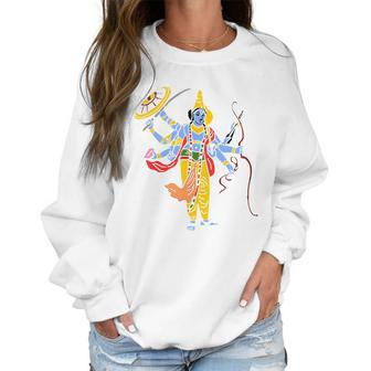 Vishnu Hindu God Hinduism India Indian Graphic Tee Women Sweatshirt | Favorety