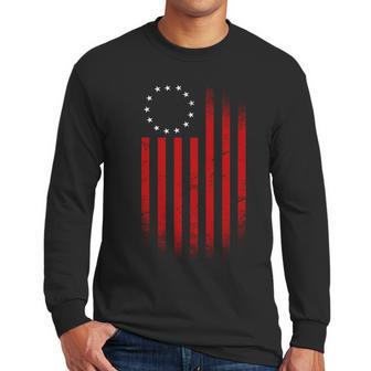 13 Colonies Betty Ross Vintage Flag Men Long Sleeve Tshirt | Favorety CA