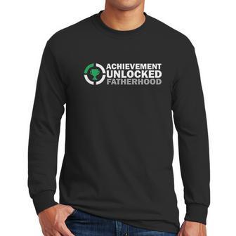 Achievement Unlocked Fatherhood And New Character Created Men Long Sleeve Tshirt | Favorety CA