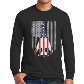 Air Force Supersonic Bgreat Gift1 Bomber Jet American Flag Squadron Gift Men Long Sleeve Tshirt | Favorety UK