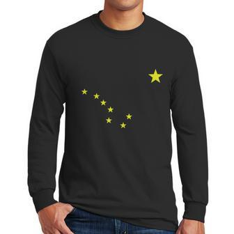 Alaska T-Shirt State Flag Astrology Big Dipper Polaris Tee Men Long Sleeve Tshirt | Favorety