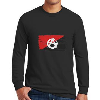 Anarchy Anarchist Flag Men Long Sleeve Tshirt | Favorety CA