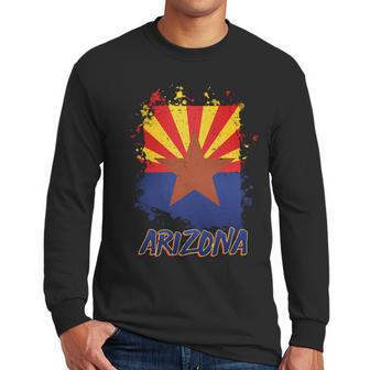 Arizona State Star Flag Men Long Sleeve Tshirt | Favorety CA