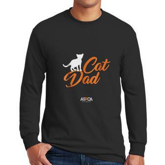 Aspca Cat Dad Dark Men Long Sleeve Tshirt | Favorety CA