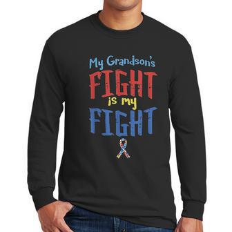 Autistic Grandsons Fight Grandparent Men Long Sleeve Tshirt | Favorety CA