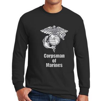 Back Design 8404 Fmf Corpsman Military Veteran Men Long Sleeve Tshirt | Favorety UK