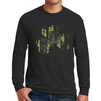 Baltimore Maryland Flag Irish Shamrock St Patricks Day Men Long Sleeve Tshirt | Favorety CA