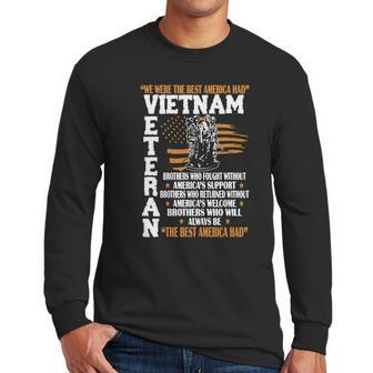 We Were The Best America Vietnam Veteran Men Long Sleeve Tshirt | Favorety CA