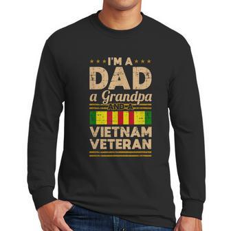 The Best Gift For Dad Grandpa Vietnam Veteran Vintage Shirt Mens Gift Men Long Sleeve Tshirt | Favorety UK