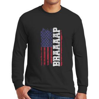 Braap American Flag Men Long Sleeve Tshirt | Favorety CA