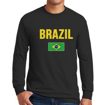 Brasil Brazilian Flag Brazil Men Long Sleeve Tshirt | Favorety AU