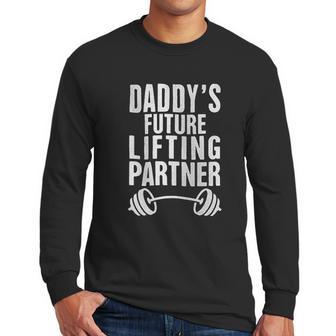 Brisco Brands Daddy Future Lifting Partner Youth Men Long Sleeve Tshirt | Favorety