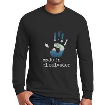 Camisetas Con La Bandera Salvadoreña Salvadorian Flag Men Long Sleeve Tshirt | Favorety UK