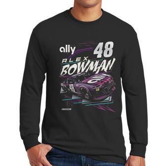 Checkered Flag Sports Alex Bowman Men Long Sleeve Tshirt | Favorety AU