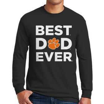 Clemson Tigers_Best Dad Ever Men Long Sleeve Tshirt | Favorety