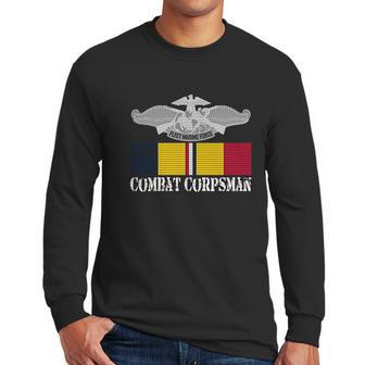 Combat Corpsman Action Ribbon Fmf Veteran Men Long Sleeve Tshirt | Favorety AU