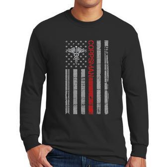 Corpsman Gift 8404 Flag Title Doc Gift For Corpsman Men Long Sleeve Tshirt | Favorety UK