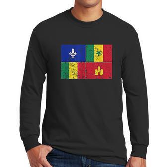 Creole Flag Louisiana Creoles Pride Men Long Sleeve Tshirt | Favorety CA