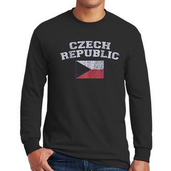 Czech Republic Flag Men Long Sleeve Tshirt | Favorety CA