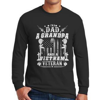 Im A Dad A Grandpa And Vietnam Veteran Graphic Design Printed Casual Daily Basic Men Long Sleeve Tshirt | Favorety AU