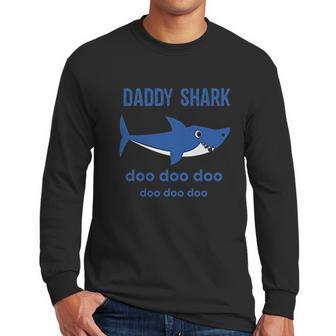 Daddy Shark And Baby Shark Dad Birthday Gifts Men Long Sleeve Tshirt | Favorety DE