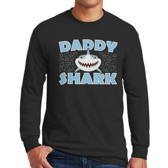 Daddy Shark Best Gift Ideas Men Long Sleeve Tshirt | Favorety