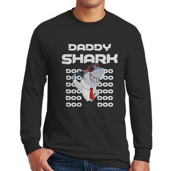 Daddy Shark Cool Dad Dad Birthday Gifts Men Long Sleeve Tshirt | Favorety AU