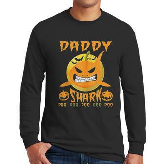 Daddy Shark Doo Boo Halloween Men Long Sleeve Tshirt | Favorety AU