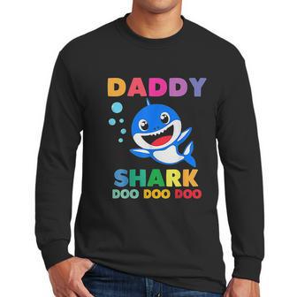 Daddy Shark Doo Doo Funny Dad Birthday Gifts Men Long Sleeve Tshirt | Favorety DE