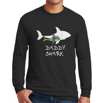 Daddy Shark Puzzle Dad Birthday Gifts Men Long Sleeve Tshirt | Favorety AU