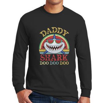 Daddy Shark Vintage Design Men Long Sleeve Tshirt | Favorety