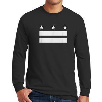 The District Of Columbia Flag Design Men Long Sleeve Tshirt | Favorety UK