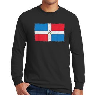 Dominican Republic Flag Carribbean Republica Dominicana Gift Men Long Sleeve Tshirt | Favorety UK