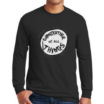 Dr Seuss Grandfather Of All Things Emblem Men Long Sleeve Tshirt | Favorety CA