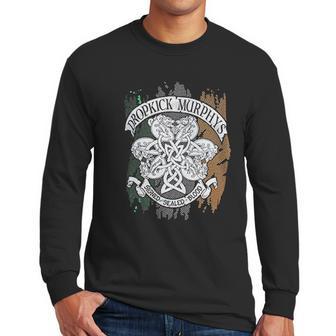 Dropkick Murphys Mens Knotwork Flag Men Long Sleeve Tshirt | Favorety