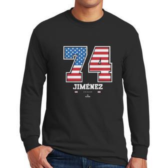 Eloy Jimenez Us Flag Number Men Long Sleeve Tshirt | Favorety