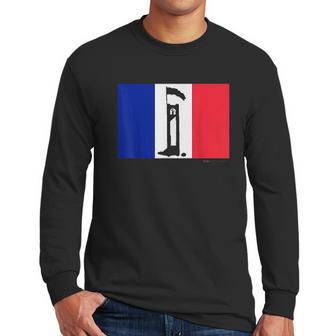 French Flag Guillotine France Paris Bastille Day Men Long Sleeve Tshirt | Favorety CA