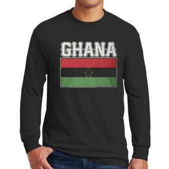 Ghanaian Flag Love Home Men Long Sleeve Tshirt | Favorety