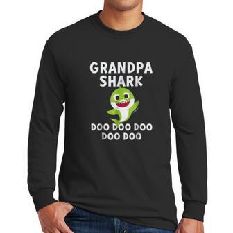 Grandpa Shark Doo Doo Doo Baby Shark Men Long Sleeve Tshirt | Favorety DE