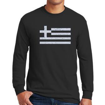 - Greece Flag Vintage Style Men Long Sleeve Tshirt | Favorety DE