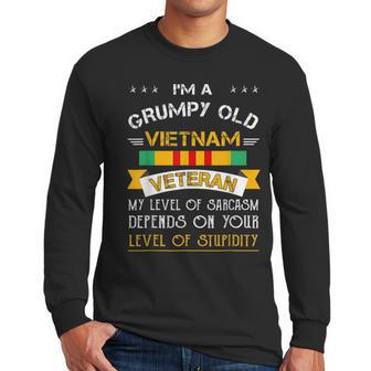 Im A Grumpy Old Vietnam Veteran Men Long Sleeve Tshirt | Favorety