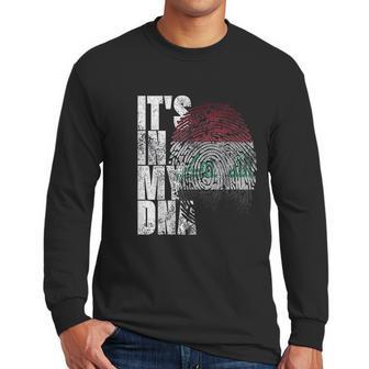 Its In My Dna Iraqi Islamic Persian Gifts Iraq Flag Men Long Sleeve Tshirt | Favorety CA