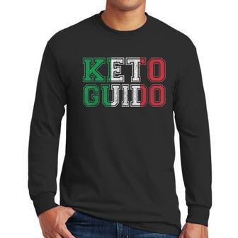 Keto Guido Italian Ketogenic Diet Italy Flag Men Long Sleeve Tshirt | Favorety DE