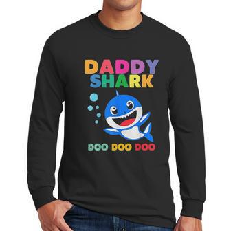 Lovely Daddy Shark Doo Doo Men Long Sleeve Tshirt | Favorety UK