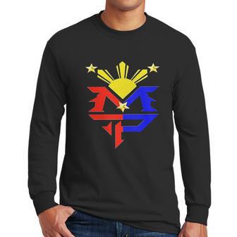 Manny Pacquiao Flag Sun Symbol Men Long Sleeve Tshirt | Favorety CA