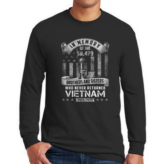 In Memory Of Vietnam Veteran Men Long Sleeve Tshirt | Favorety UK