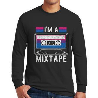 Im A Mixtape Bi Sexual Flag Supporter Lgbt Merchandise Graphic Design Printed Casual Daily Basic Men Long Sleeve Tshirt | Favorety UK