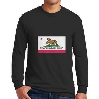 New California Republic Ncr Flag Men Long Sleeve Tshirt | Favorety