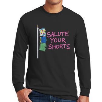 Nickelodeon Salute Your Shorts Boxer Flagpole Men Long Sleeve Tshirt | Favorety UK